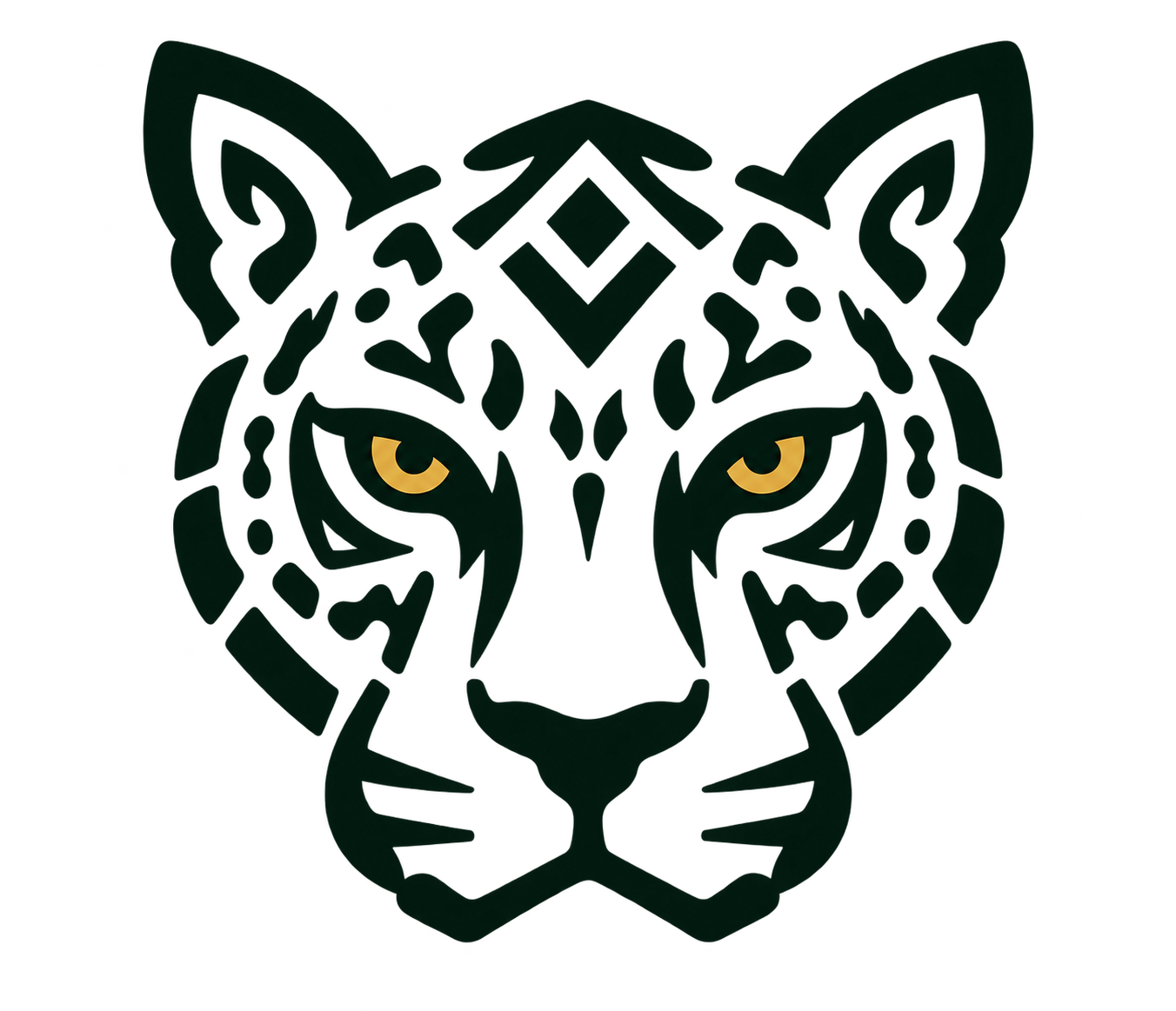 Mayan World jaguar face mark